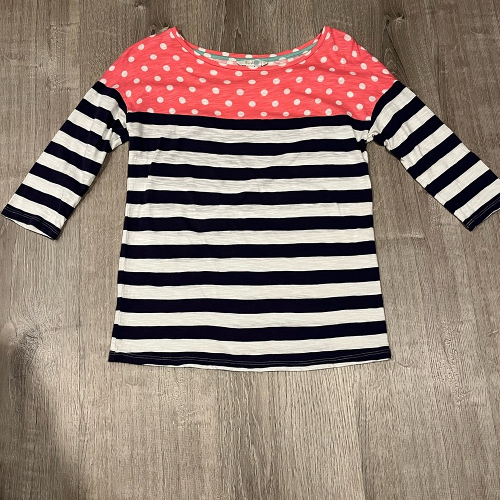 Boden Brenton Color Block Top Size 6
